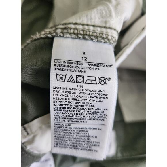 GAP Girlfriend Khaki Olive Green sz 8 womens Careerwear workwear uniform - Picture 7 of 11